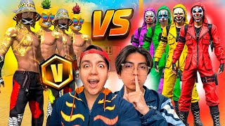 ESCUADRA de SOY SUCO🍍VS LA ESCUADRA CRIMINAL👹 PVP en FREE FIRE [upl. by Gunas]