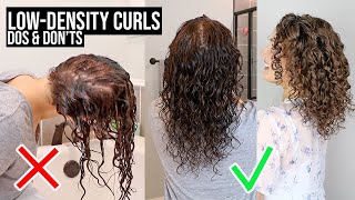 How to Style LowDensityThin Curls Dos amp Donts Scalp Covering [upl. by Urbana]