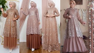 Model Gamis Brokat Terbaru 2023 Mewah dan Elegan [upl. by Llekcm]