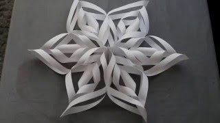 3D Paper Snowflakes DIY [upl. by Alleram]