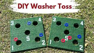 Backyard Washer Toss Game  Builds By Maz [upl. by Ahsemed]