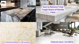 How to Remove and Treat Tough Stains of Marble Floor  How to Get Stains Out of Marble [upl. by Bobette306]