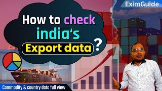 How to check indias export data  Indian Export Data  National ImportExport RecordNIRYAT [upl. by Moskow]