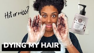 IM DYING MY HAIR  USING MARIA NILA COLOUR REFRESH [upl. by Jamal675]