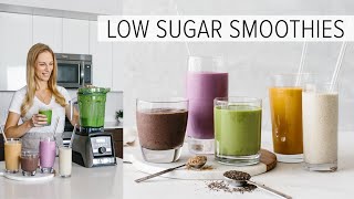 5 LOW SUGAR SMOOTHIES  healthy smoothies to power your day [upl. by Evangelin]