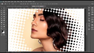 How Create Halftone Effects in Photoshop  Photoshop Tutorials in Hindi [upl. by Norag]