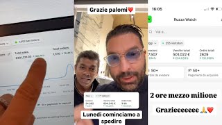 Lorenzo Ruzza al lancio vende più di €600000 di Ruzza Watch in pochissime ore [upl. by Naivatco]