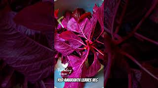 NUTRITIOUS RED AMARANTH LEAVES VEG healthylifestyle nutrition amaranthleaves healthyeating [upl. by Ruford92]