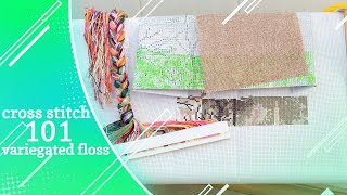 Cross Stitch 101 Using Variegated Floss  Embroidery Tutorial [upl. by Jill]