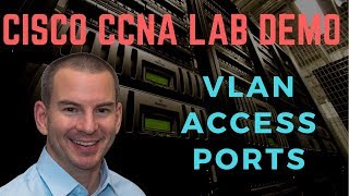 CCNA Tutorial  VLAN Access Ports Lab Demo [upl. by Dalli705]