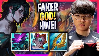 FAKER IS A GOD WITH HWEI  T1 Faker Plays Hwei MID vs Azir  Season 2024 [upl. by Oeniri]