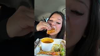 BIRRIA TACOS TEXMEX EGGROLLS AND ELOTE ASMR EATINGSHOW [upl. by Asiole]