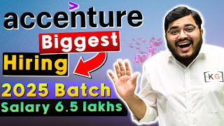 ACCENTURE HIRING 2025 BATCH 🔥 Accenture Exam Pattern Syllabus Cutoff  Accenture Preparation 2025 [upl. by Yelssew]