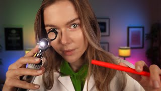 ASMR Annual General Check Up  Soft Spoken Medical RP Eye Exam Ear Exam Cranial Nerves ENT [upl. by Atena]