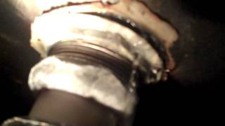 tub strainer and trap leaking under mobile home by florida plumber [upl. by Olrak]