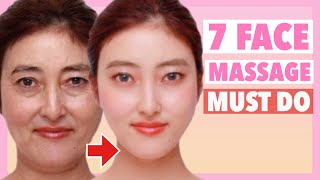 🌍AntiAging Face Massage amp Exercise to Prevent Saggy Face Look 10 Years Younger Get Healthy Skin [upl. by Newbold]