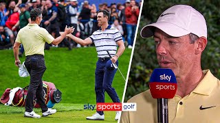 Rory McIlroy reacts after AGONISING defeat at the BMW PGA Championship 😩 [upl. by Lorrac]