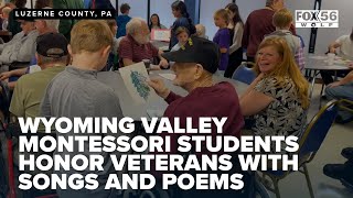 Wyoming Valley Montessori students honor veterans with songs and poems [upl. by Esilram334]