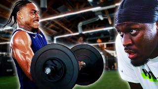 JustinJefferson18 Puts ajgreene15 Through an NFL Players Workout [upl. by Holms290]