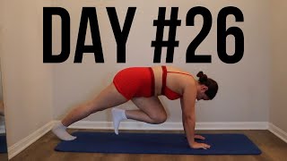 Day 26 Pilates 30 Day Workout Challenge At Home Fitness No Equipment [upl. by Eidson]