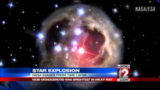 NASA captures star explosion [upl. by Vitus]