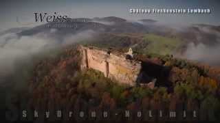 Château Fleckenstein Lembach Hotel Weiss Wissembourg France Powered by wwwSkyDroneNoLimitnl [upl. by Judon]