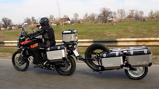 BMW GS 800 offroad Trailer cwaymoto CWAY Motorcycle trailer BMW Motorcycle Gus [upl. by Yebloc]