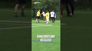 SHOULD THIS BE A 🟨 OR 🟥 foul goalkeeper gkunion sundayleague grassrootsfootball [upl. by Landa]