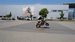 Full Throttle Crew  EXC 500 epic wheelie fail [upl. by Eedebez786]