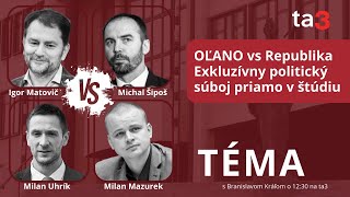 OĽANO vs Republika Exkluzívny politický súboj priamo v štúdiu [upl. by Reed]