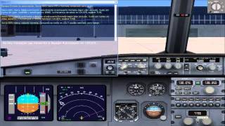 FSX  2013 Vuelo Instrumental Madrid  New York con aterrizaje por ILS Iberia Airbus 340 Part I [upl. by Montanez]