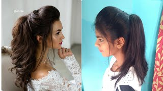 ❤The Perfect High Ponytail with Puff  Messy Ponytail  No Teasing No Hairspray  Indian Hairstyles [upl. by Aicissej]