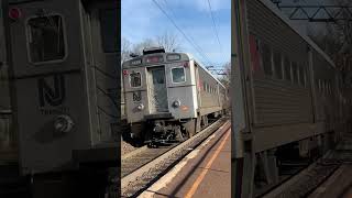 An Eastbound NJT Hoboken Train leaving Maplewood with a nice horn show [upl. by Okkin]