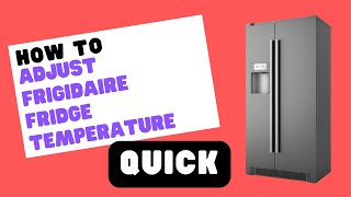 Frigidaire Fridge Temperature Adjustment Quick amp Easy [upl. by Chow59]