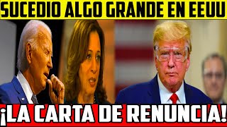 💥SUCEDIO ALGO GRANDE La Carta De Renuncia Kamala Harris General Milley Trump y EEUU hoy 💣 [upl. by Goran]