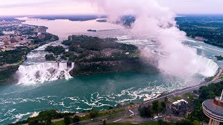 Amazing Niagara Falls Drone Aerial Video [upl. by Jodoin84]