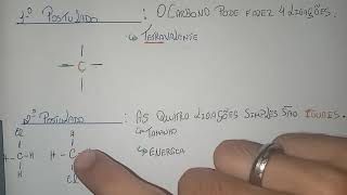 Química Orgânica Postulados de Kekulé [upl. by Nipsirc807]