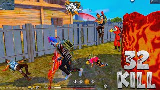 32 KILLS SOLO VS SQUAD FULL GAMEPLAY  GARENA FREE FIRE [upl. by Valora]