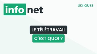 Le télétravail cest quoi  définition aide lexique tuto explication [upl. by Yeltnarb]