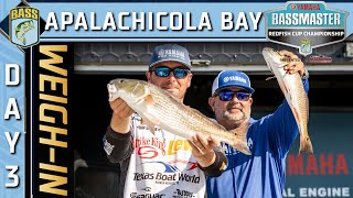 Day 3 weighin at 2024 Bassmaster Redfish Cup on the Apalachicola Bay [upl. by Elnar]