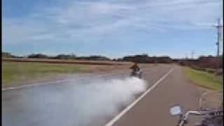 Boss Hoss 110 mph burnout [upl. by Ileana456]