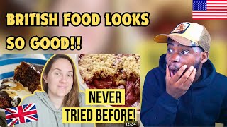 American Reacts to 13 Foods I Had Never Tried Before Moving to The UK [upl. by Suter]