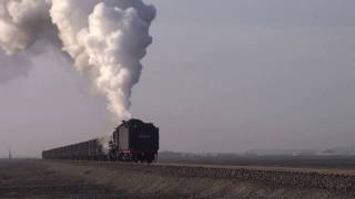 Steam of Sandaoling Coal Mine Railway ChinaDec2016 3 中国・三道嶺炭鉱鉄道の蒸気機関車（2016年12月）3 [upl. by Winfield]