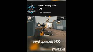 1 Vs 4 custom editez gameplay by vivek gaming 1122 freefire battleroyalegame totalgaming [upl. by Zashin]