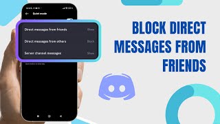 Block Direct Messages From Friends On Discord Technologyglance [upl. by Ennaid]