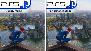 Marvels SpiderMan 2  PS5 Quality VS Performance  Graphics Comparison amp Framerate  Tech Review [upl. by Yroggerg]