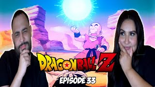 KRILLIN SPIRIT BOMB amp YAJIROBE CUTS OFF VEGETA’S TAIL  Girlfriend Reacts To DBZ Episode 33 REACTION [upl. by Alegnaoj388]