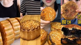 Mukbang  moon cake 🥮 74 [upl. by Stucker]