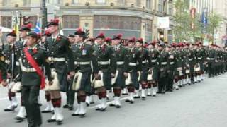 The Black Watch Regiment of Canada RHR  Remembrance Day 2008 Parade [upl. by Enilekcaj]