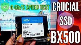 Crucial BX500 SSD Speed test on Old Laptop  Crucial 480 GB SSD review [upl. by Devondra]